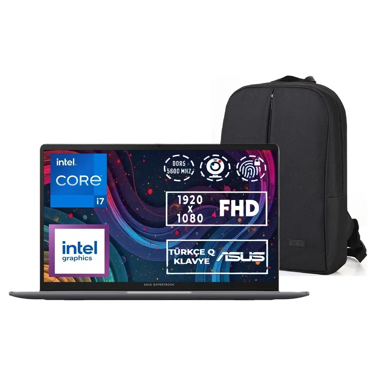 Expertbook P1403CVA Intel I7 13620H 16GB Ddr5 1tb SSD 14" Fhd Windows 11 Pro Taşınabilir Bilgisayar + Snertech Çanta