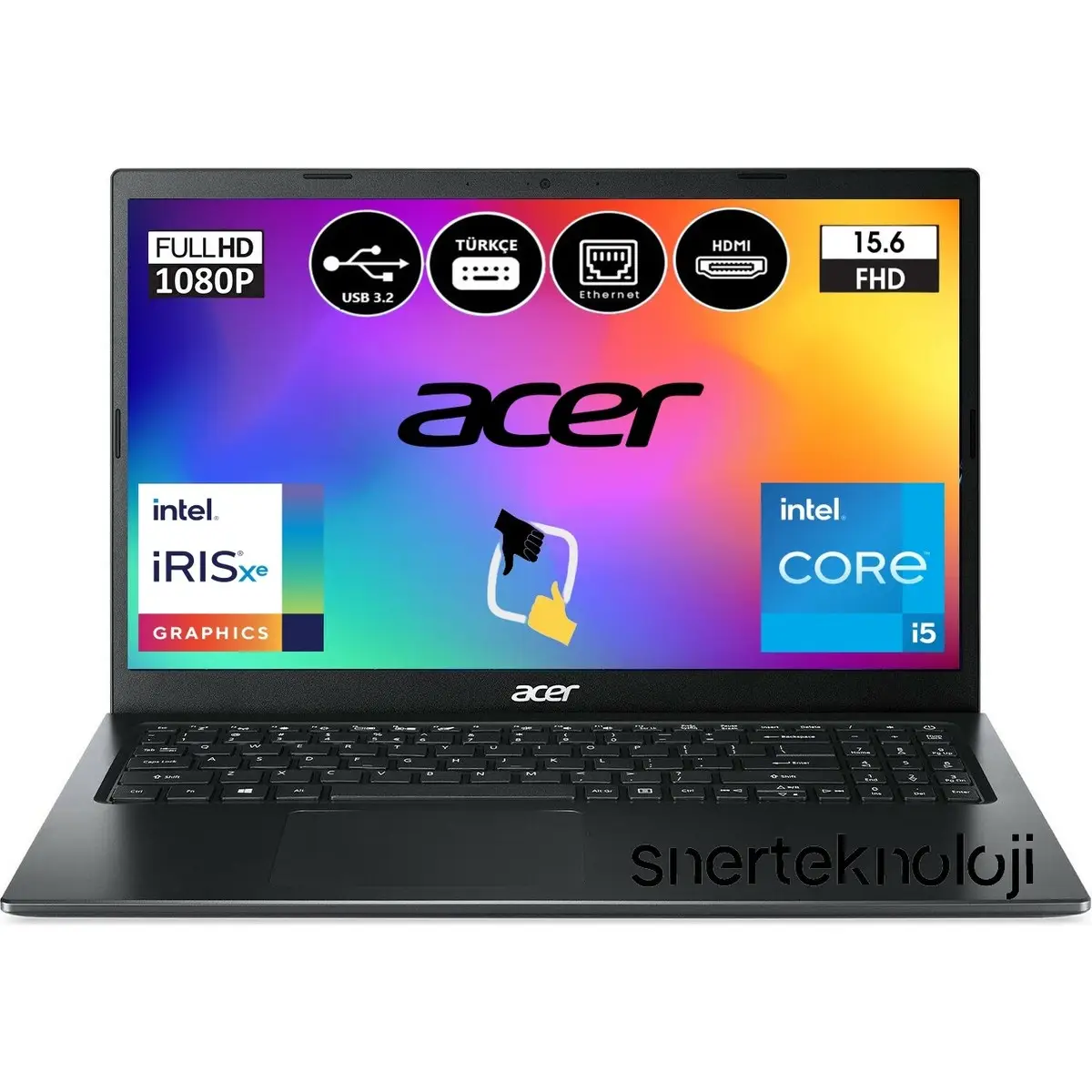 Extensa EX215-54 Intel Core I5 1135G7 8 GB 512 GB SSD Freedos 15.6" Fhd Taşınabilir Bilgisayar NX.EGJEY.005-SNERTECH