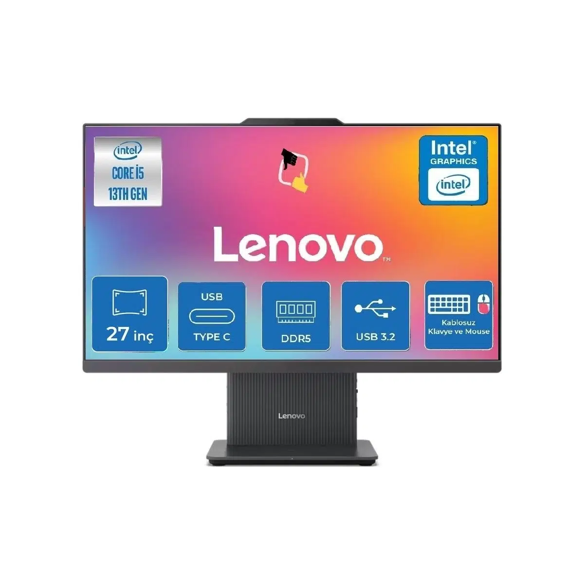 ıdeacentre Aıo Intel Core I5 13420H 24GB 512GB SSD Windows 11 Pro 27" Fhd All In One Bilgisayar Snertech