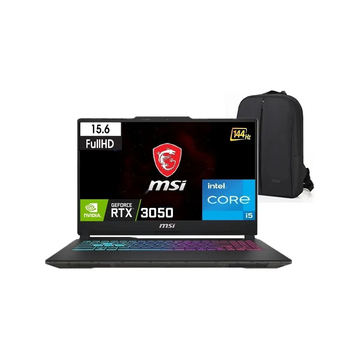 Msı Cyborg 15 A13UC-2087XTR Intel Core I5 13420H 32GB 512GB SSD RTX3050 Windows 11 Pro 15.6" Fhd 144Hz Taşınabilir Gaming Bilgisayar + Snertech Çanta