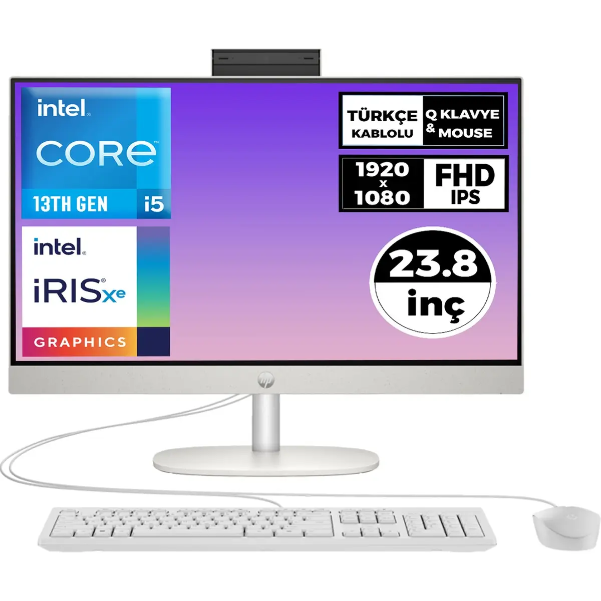 Proone 240 G10 I5-1335U 32GB 1tb SSD 23.8" Fhd Freedos All In One Pc 9H6H6ET 3