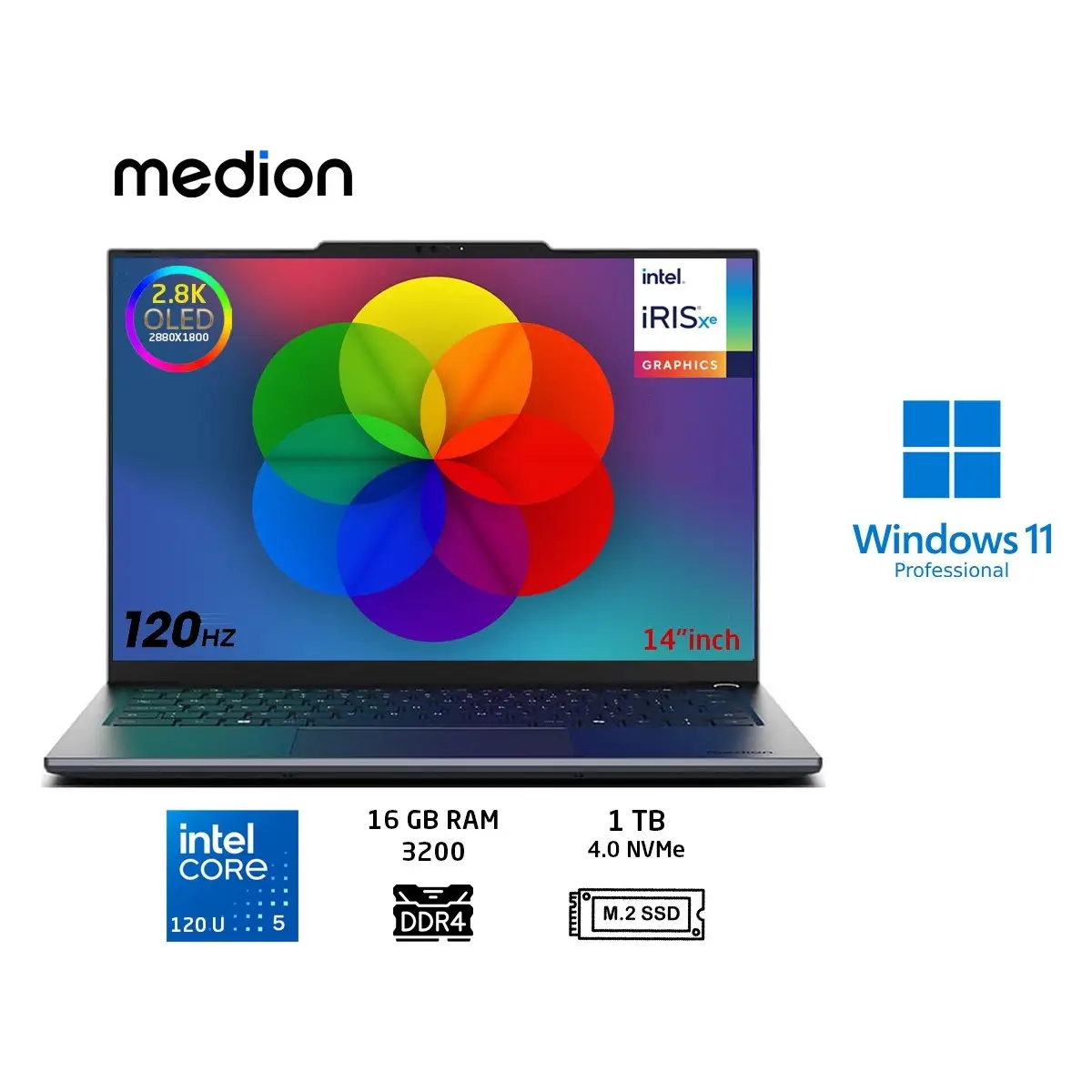 Signium 14 S1 Intel Core 5 120U 16GB 1tb SSD W11 Pro 14" 120Hz OLED Taşınabilir Bilgisayar Duddi