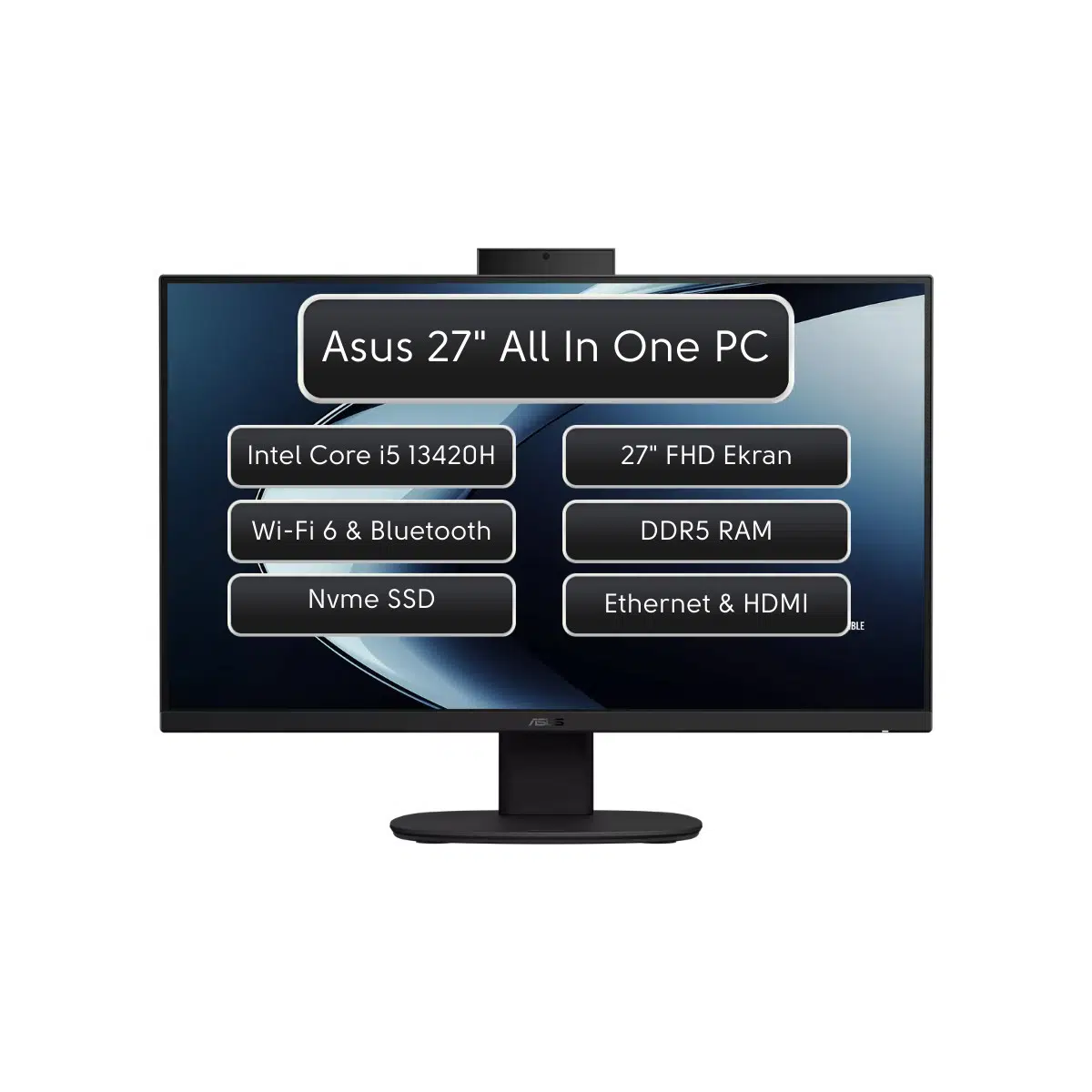 V470VA Intel Core I5 13420H 16GB 1tb SSD 27" Fhd Freedos All In One Bilgisayar V470VAK-BPE0250 O6