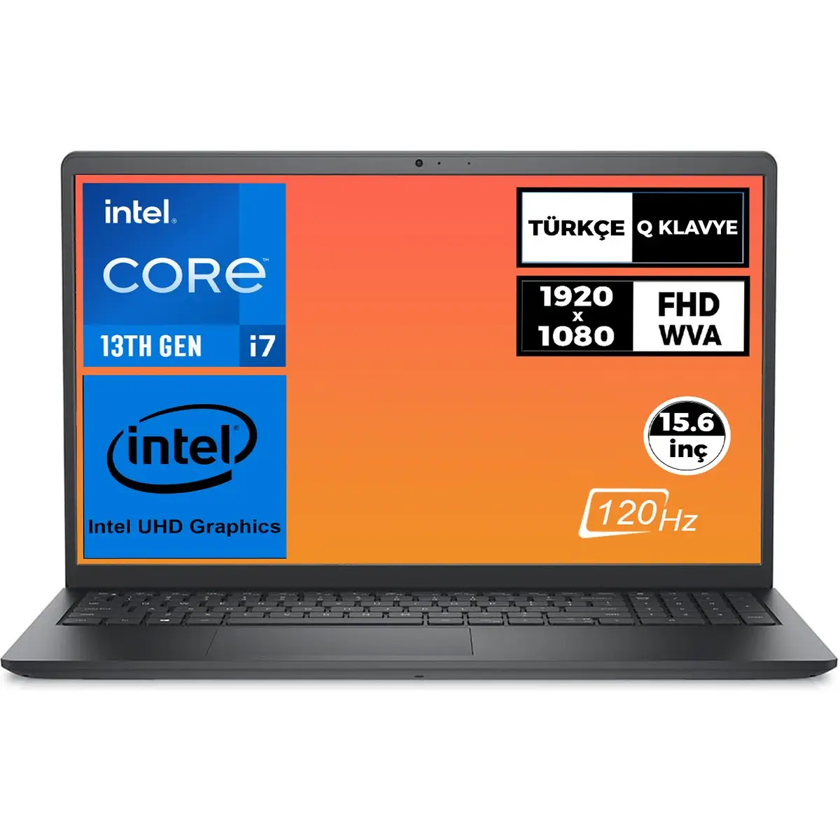 Vostro I7-1355U 8gb 512GB SSD 15.6" Fhd 120Hz Ubuntu Taşınabilir Bilgisayar N1605PVNB3530U